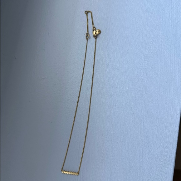 Madewell Gold Arrow Bar Necklace - Picture 2 of 3